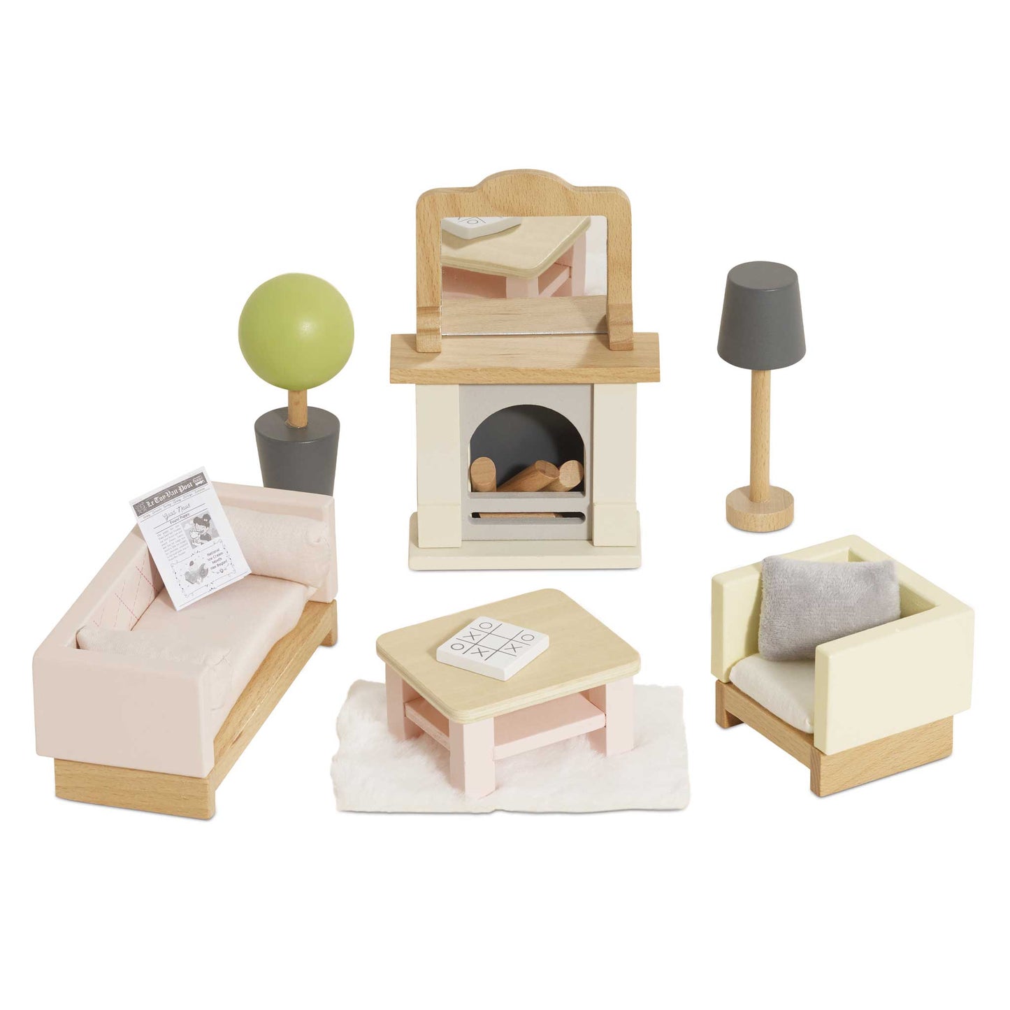 Le Toy Van Wooden Dolls House Furniture Set - Living Room