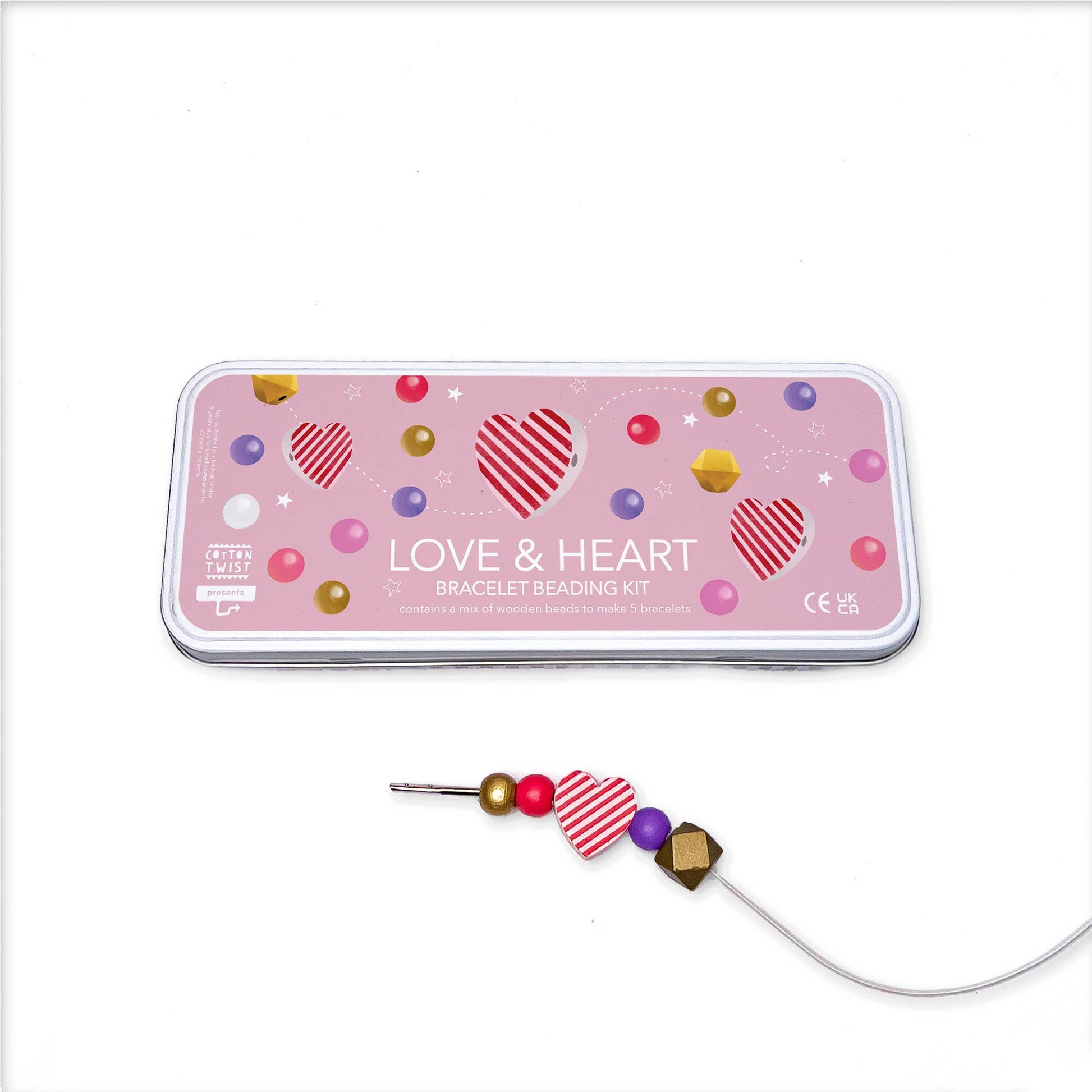 Love & Hearts Bracelet Bead Kit By Cotton Twist - Grace and Fox