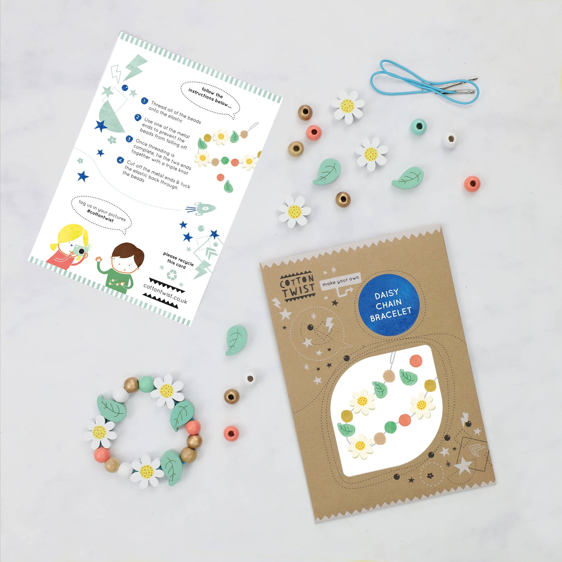 Make Your Own Daisy Chain Bracelet By Cotton Twist - Grace and Fox
