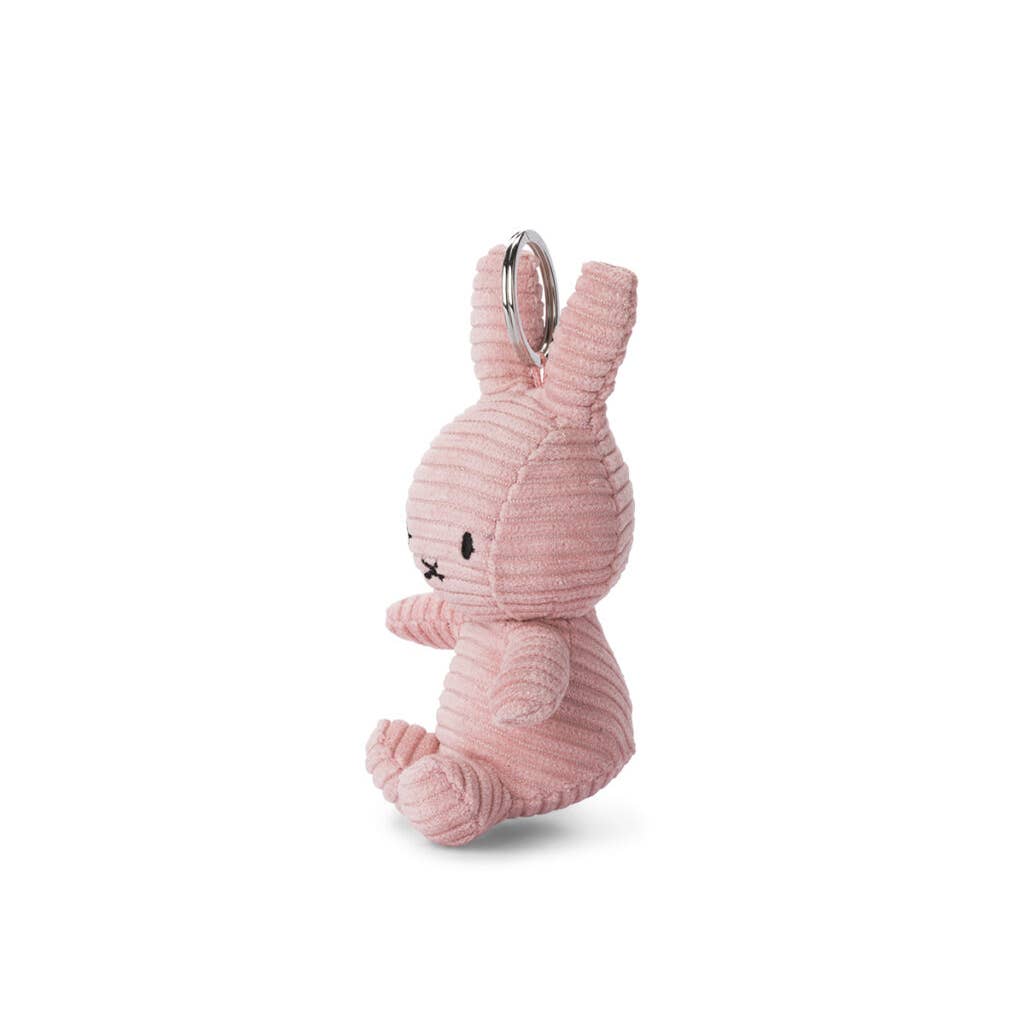 Miffy Corduroy Keyring - Pink 10cm - Grace and Fox