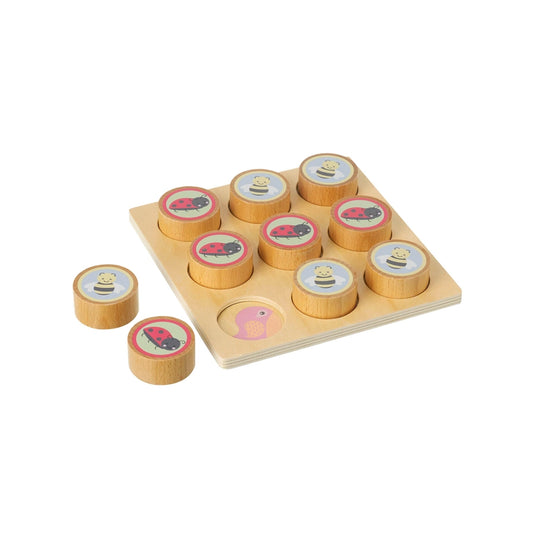 Orange Tree Toys Spring Garden Tic Tac Toe Game