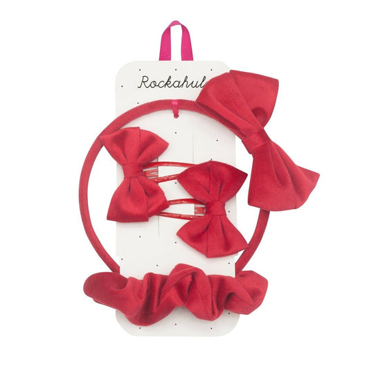 Velvet Bow School Set Red - Rockahula