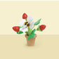 Tender Leaf Toys Wooden Strawberry Flower Pot