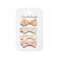 Flora Linen Mini Bow Hair Clips - Rockahula