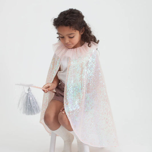 Iridescent Sequin Cape Costume By Meri Meri