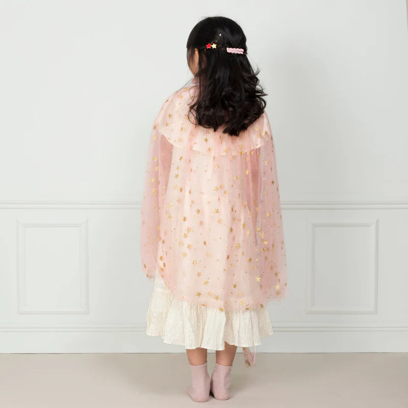 Pink Tulle Star Cape By Meri Meri