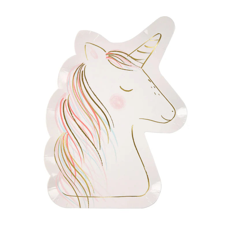 Magical Unicorn Plates (x 8) by Meri Meri