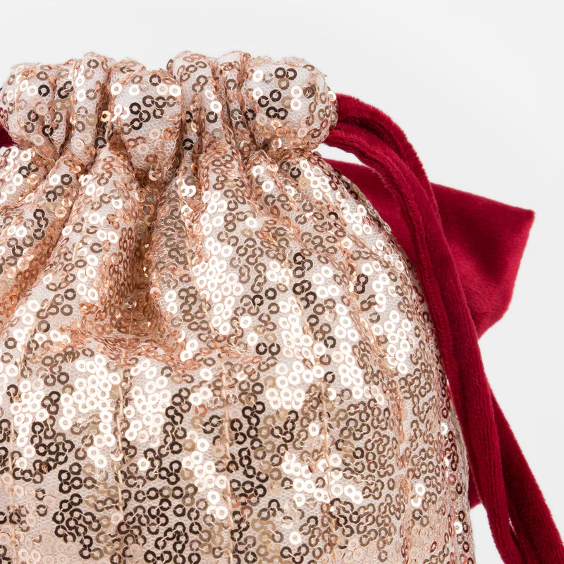 Pink Sequin Bow Bag By Meri Meri