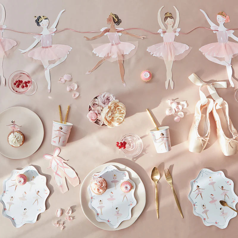 Ballerina Party Paper Plates (x8) by Meri Meri