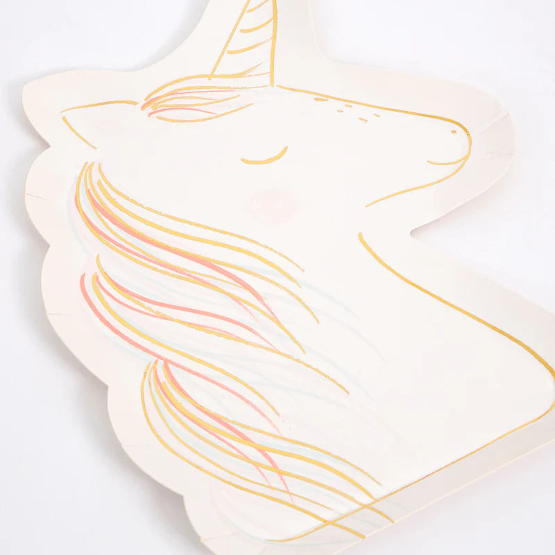 Magical Unicorn Plates (x 8) by Meri Meri