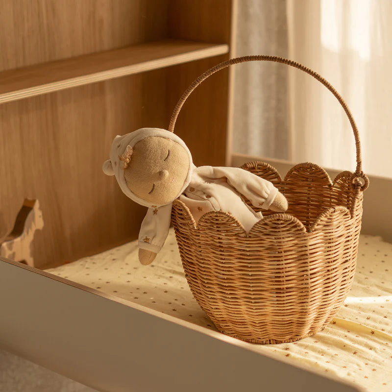 Rattan Tulip Basket - Natural - Grace and Fox