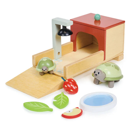 Tender Leaf Toys Wooden Tortoise Pet Set - Grace and Fox